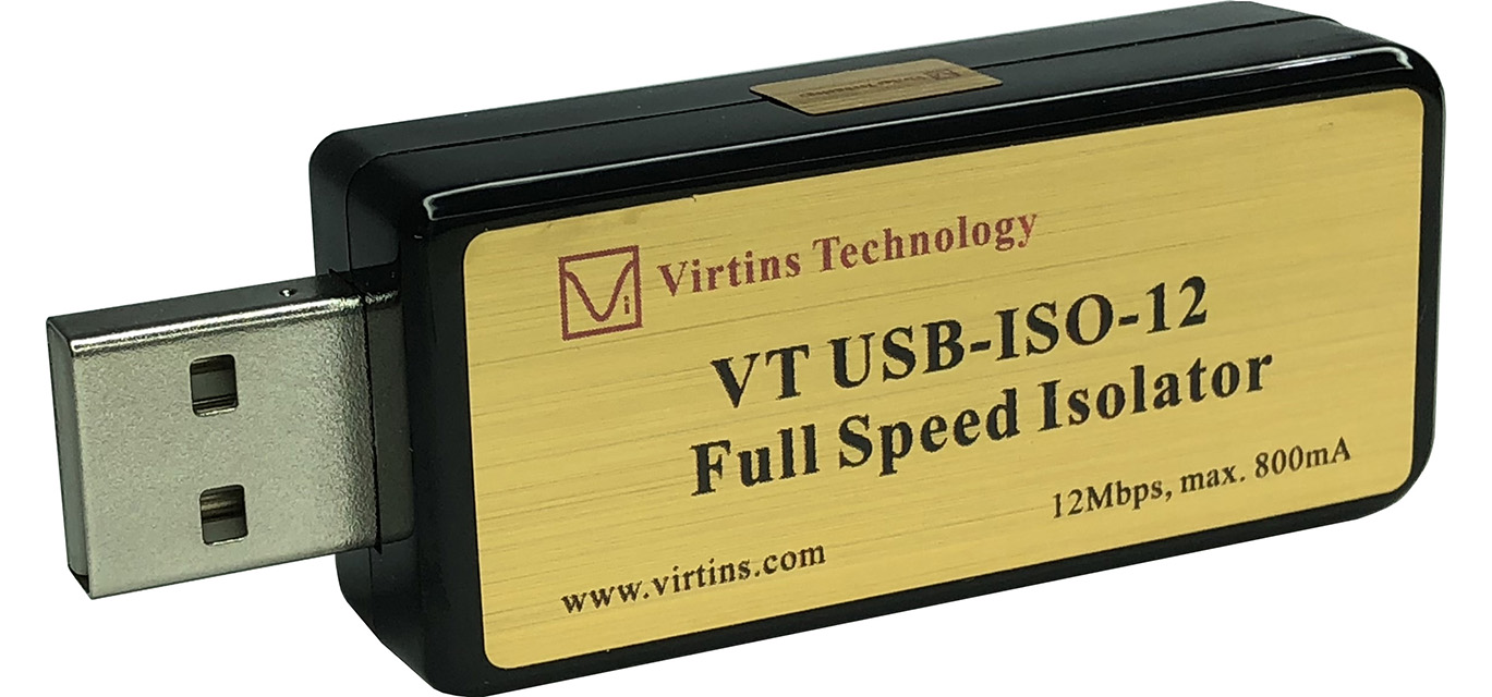USB High / Full / Low Isolators with Built-in Heavy-Duty Transfer - no external power supply needed | Virtins Technology